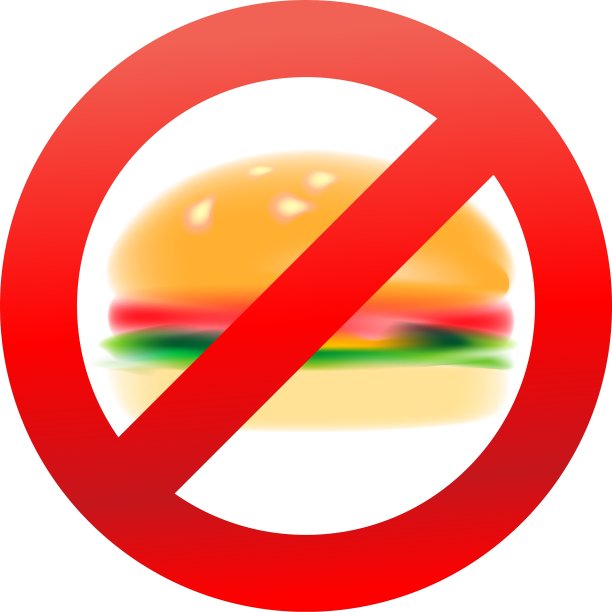 汉堡不健康食品图片下载