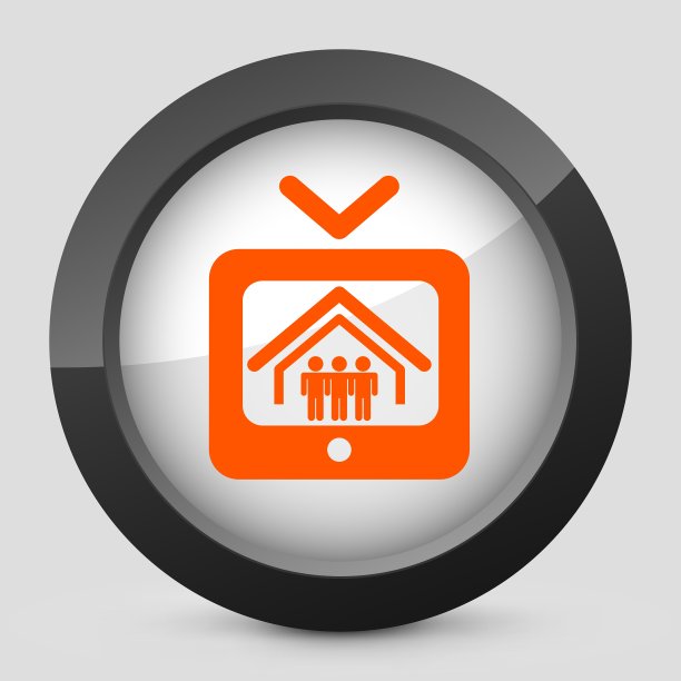 橙色和灰色优雅光滑的图标图片下载