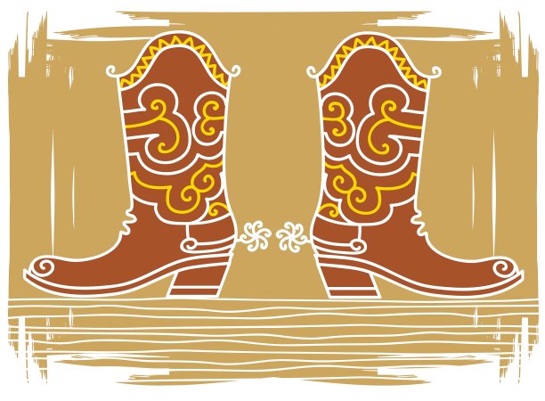 牛仔靴图片下载