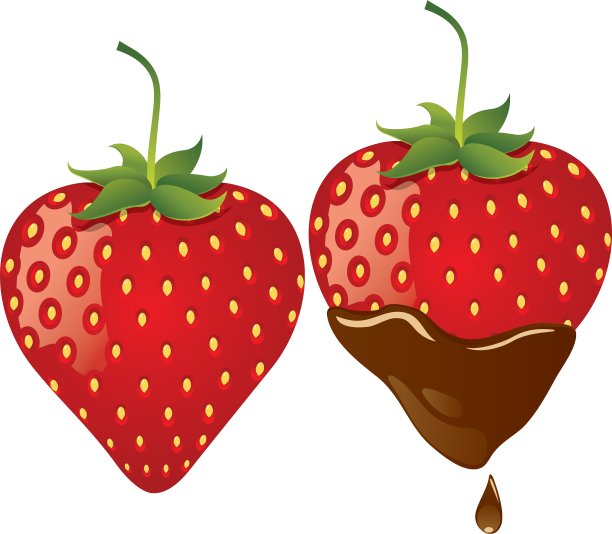 草莓巧克力中图片下载