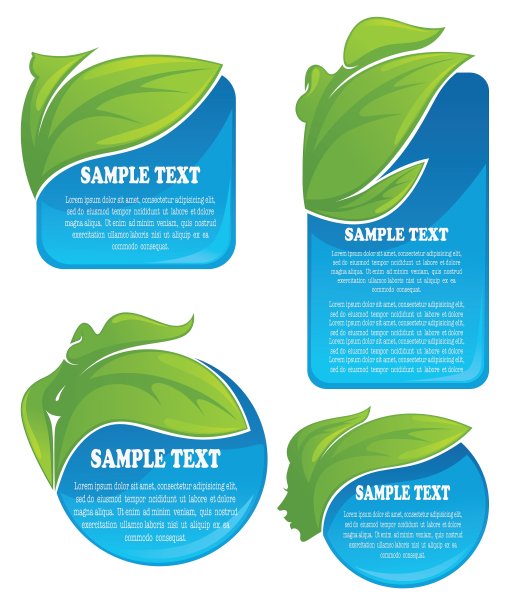 水疗和美容标志贴纸和标签图片下载