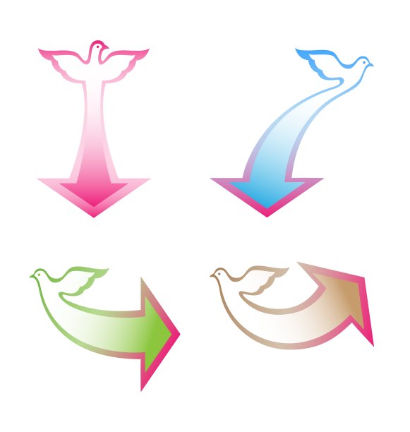 箭与鸽子图片下载