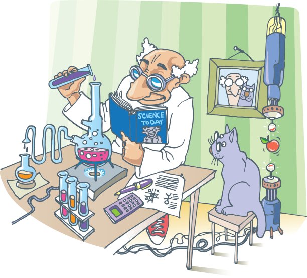科学家和他的猫图片下载