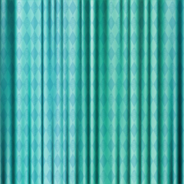 蓝色背景配音乐会窗帘配图片下载