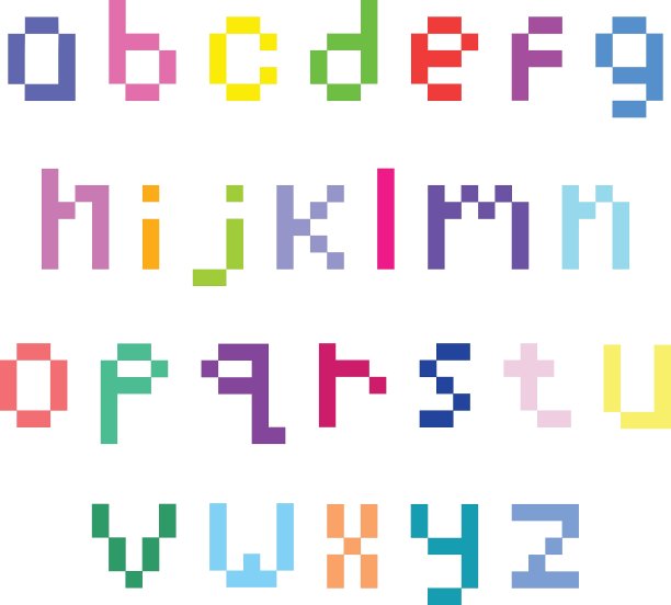 小写字母图片下载