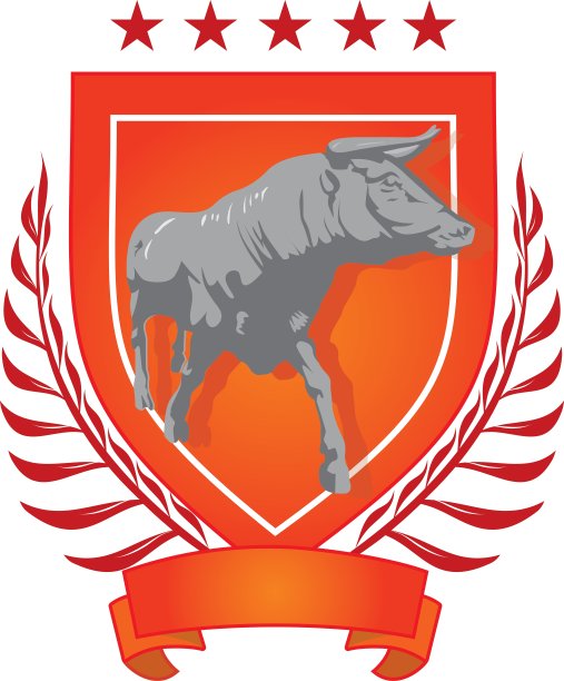 吉祥物与牛图片下载