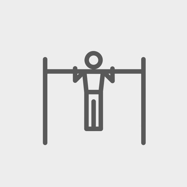 拉起锻炼杆上的细线图标图片下载