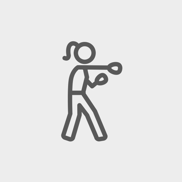 女拳师细线图标图片下载