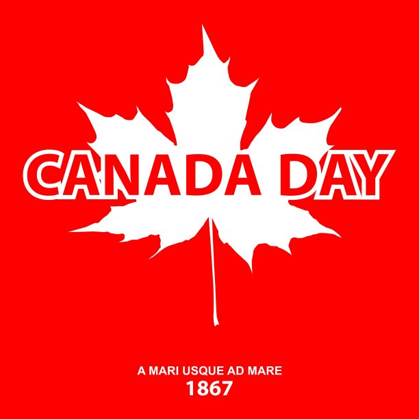 快乐加拿大日卡片格式图片下载