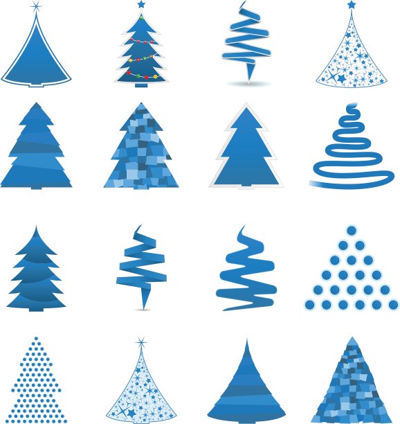 抽象的圣诞树图片下载