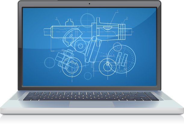 笔记本电脑正面cad系统图片下载