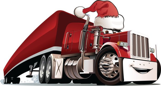 圣诞节的卡车图片下载