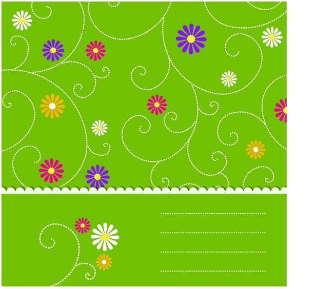 摘要绿色花卉背景图片下载