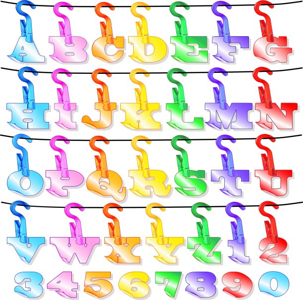 字体从纸上用弯角固定图片下载