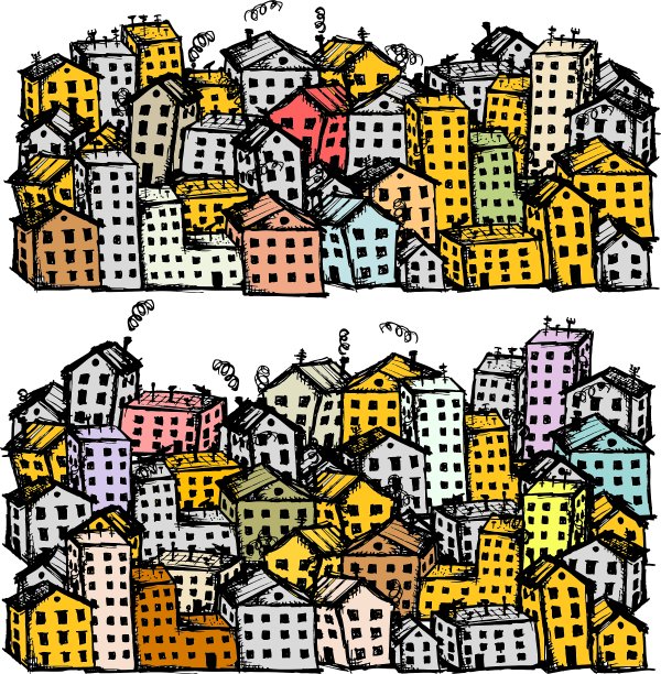 城市街道草图背景为您的设计图片下载