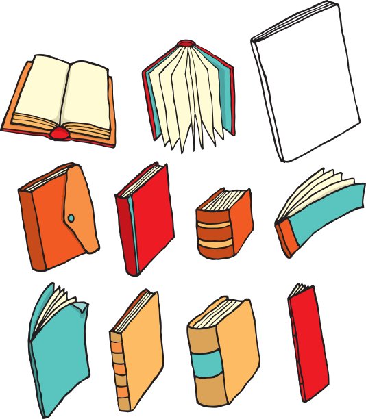 彩色漫画书和印刷媒体集图片下载