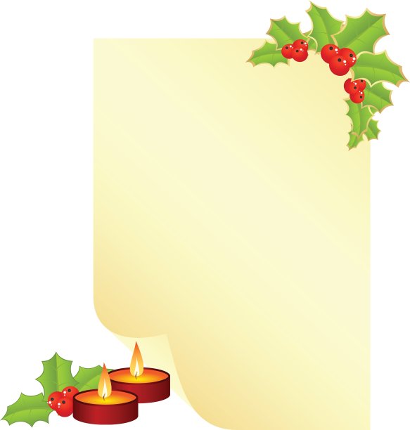 圣诞表格为信配上新年装饰图片下载