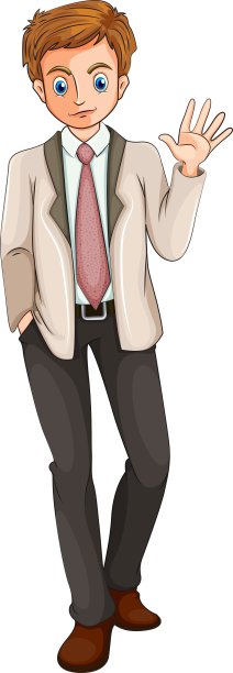 一个男人在做手势图片下载