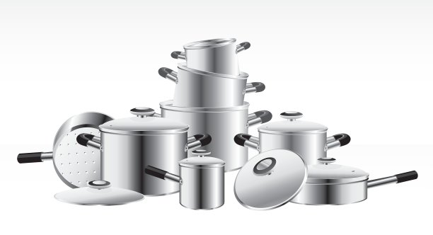 镀铬的锅图片下载