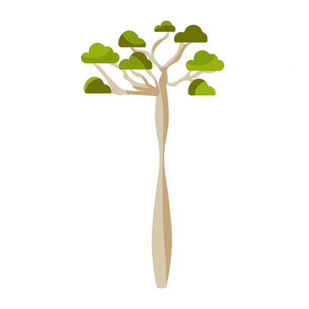 孤立的树图标图片下载