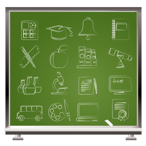 教育和学校对象图标图片下载