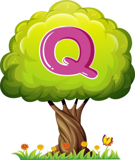 有一个字母Q的树图片下载