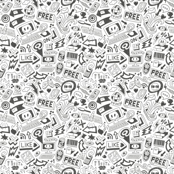 网络涂鸦——无缝模式图片下载