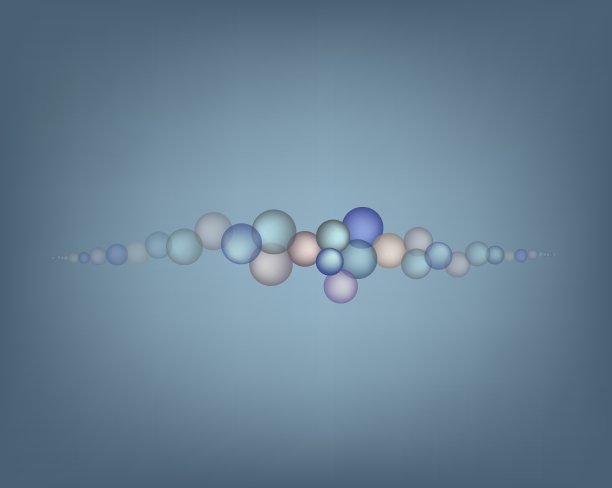 灰色背景下的抽象气泡图片下载