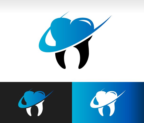 Swoosh牙科保健标志图标图片下载