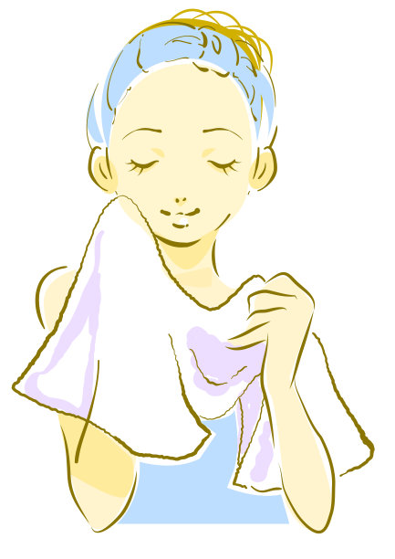 年轻女子，日常护肤图片下载