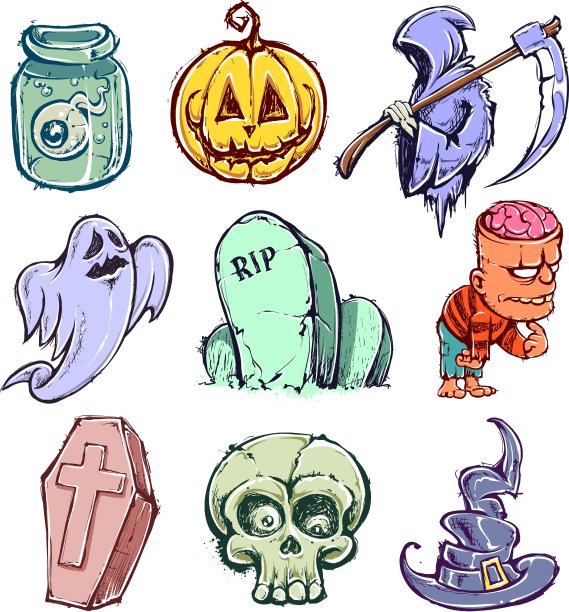 万圣节的字符图片下载