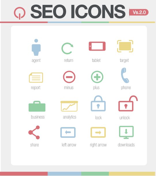 类似谷歌SEO图标集1之2图片下载