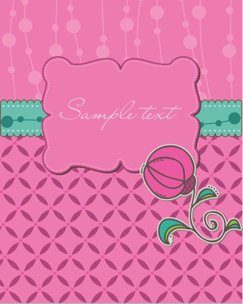 花的贺卡图片下载