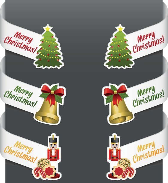 左右两边的标志-圣诞快乐图片下载