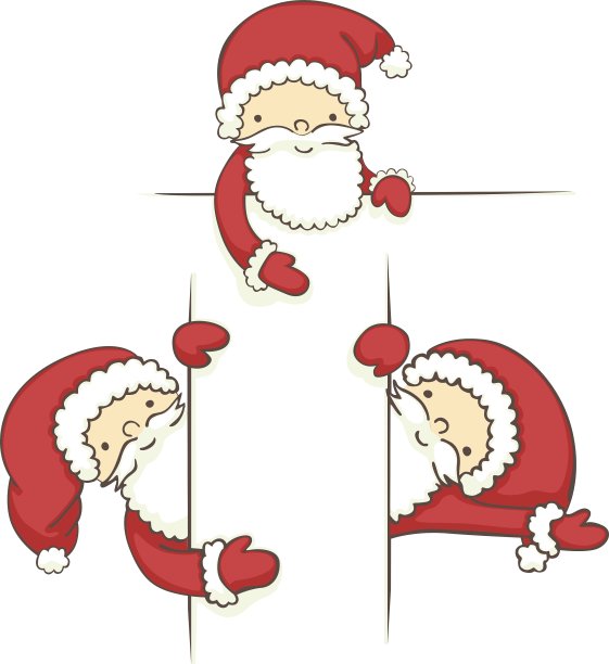 圣诞老人的横幅图片下载