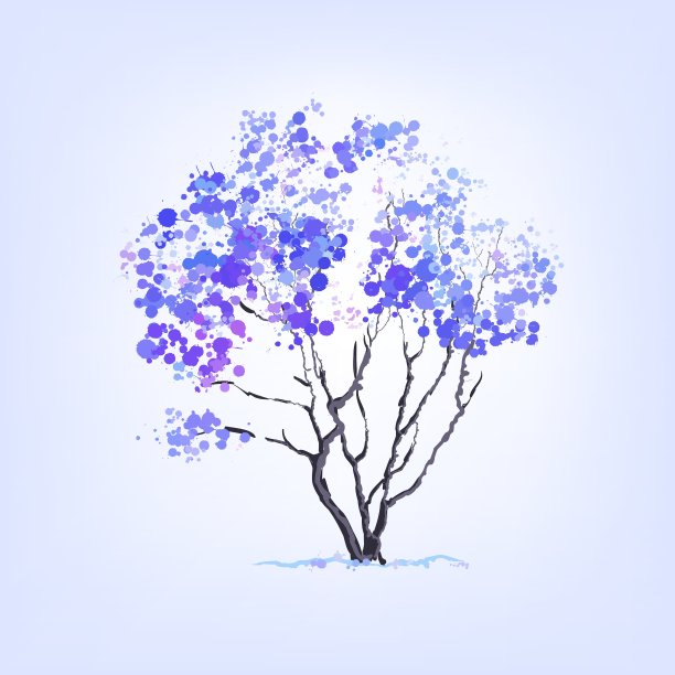 冬季树的斑点背景图片下载