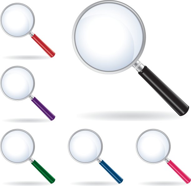 包装放大镜隔离图片下载