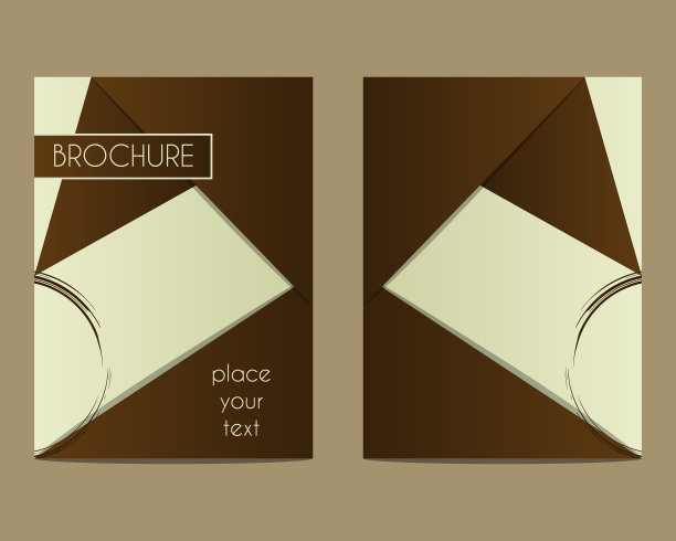 咖啡污渍宣传册传单设计布局图片下载