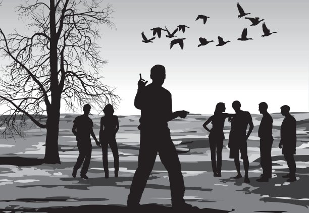 秋天走图片下载