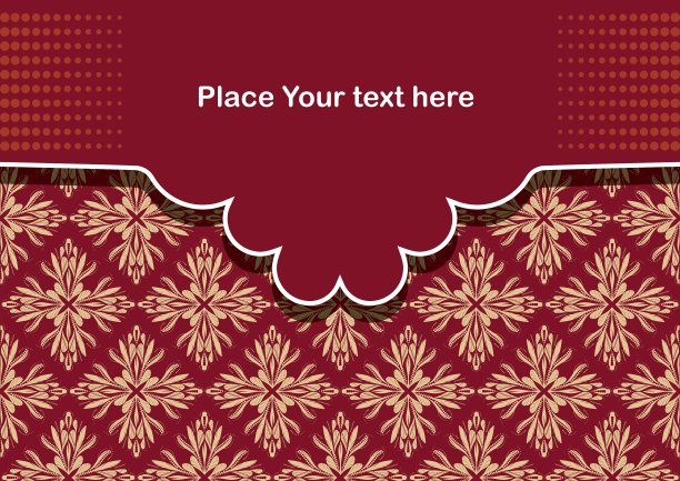 豪华复古框架模板图片下载