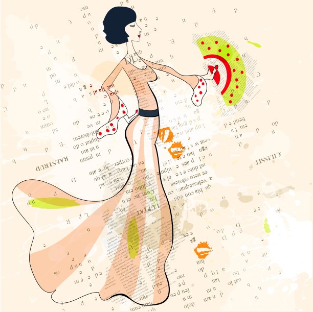 扇子佳人图片下载