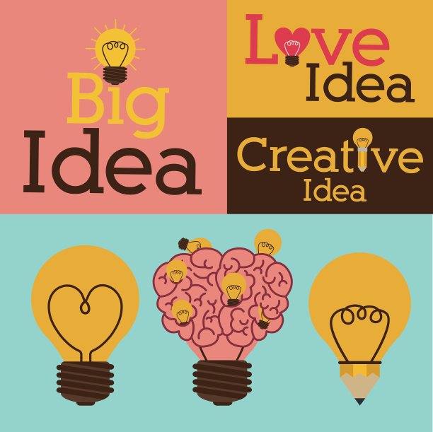 可爱的手绘灯泡图片下载