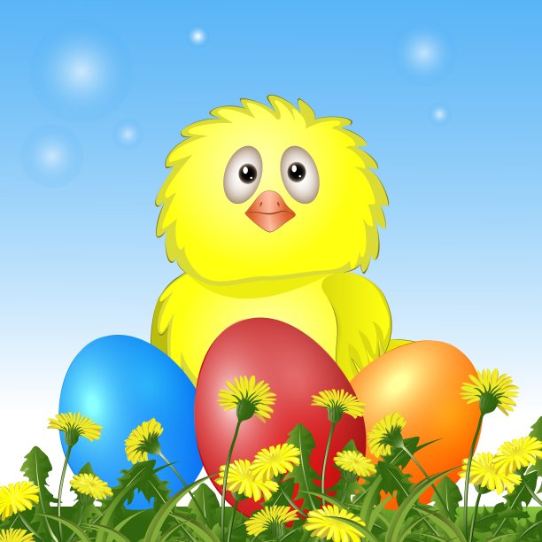 复活节蛋鸡图片下载