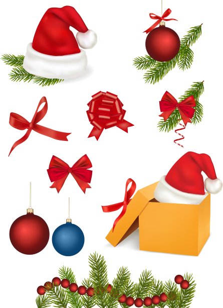 圣诞物品套装图片下载
