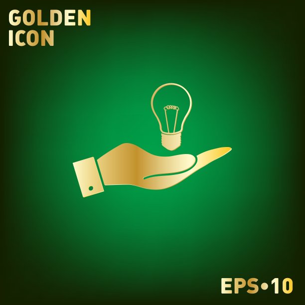 手握灯泡人物创意图片下载