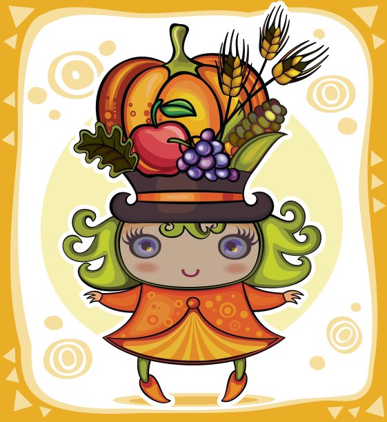 收获的女孩图片下载