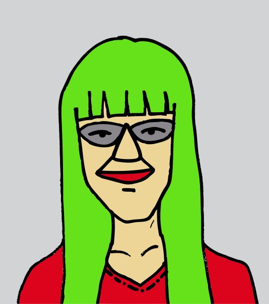 可爱的卡通人物女人图片下载