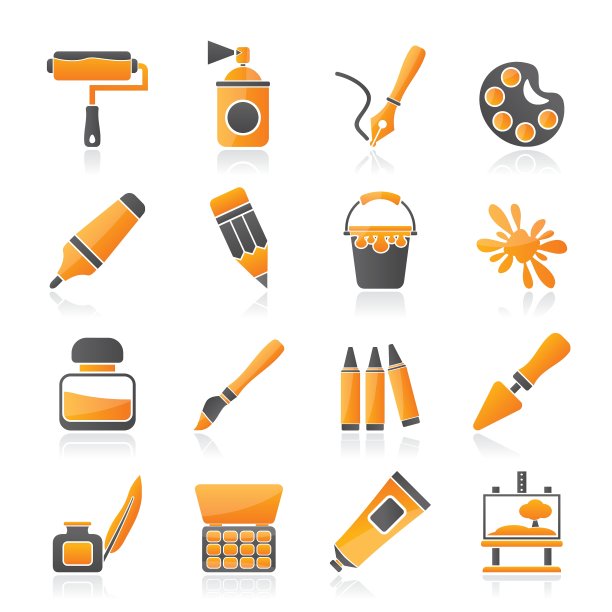 绘画和艺术对象图标图片下载