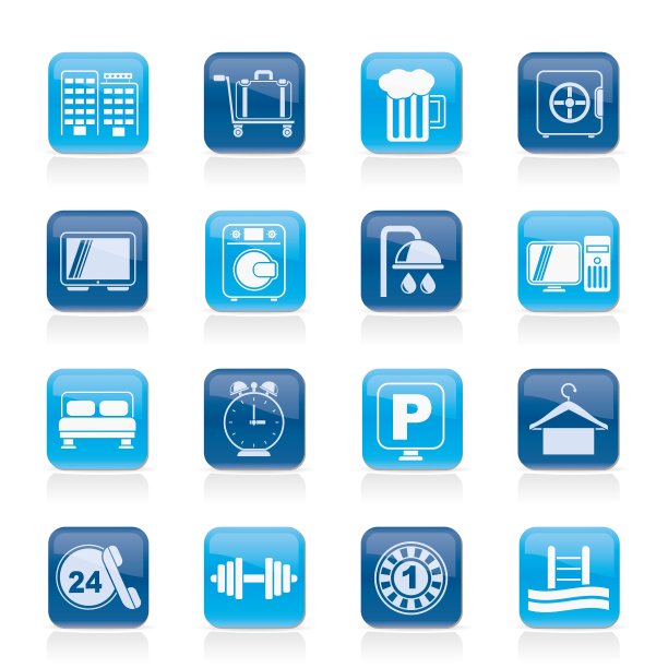 酒店和汽车旅馆的标志图片下载