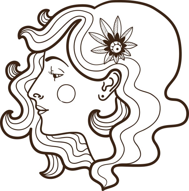 时尚女人的脸图片下载